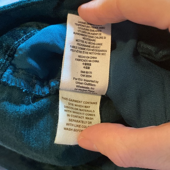 😎Free People deep teal velvet pant - Picture 7 of 13